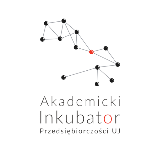 Logotyp Akademickiego Inkubatora Przedsiębiorczości UJ